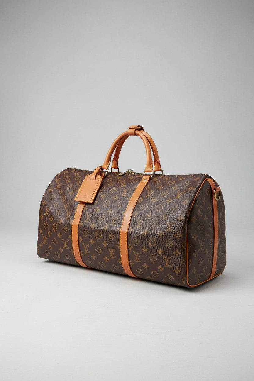 Duffel Bag - Brown with Logo wrap
